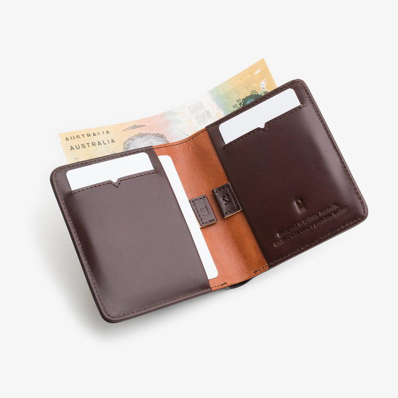 Karakoram2 Sublime slim mens RFID leather wallet Australia New Zealand brown two tone